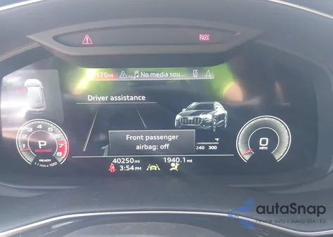 2021 Audi Q8 Premium Plus 55 Tfsi Quattro Tiptronic z USA, uszkodzony, nr VIN WA1EVAF12MD032292